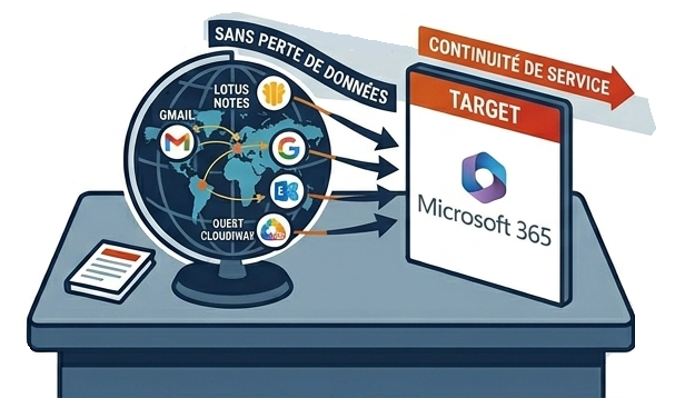 migration mail vers 365